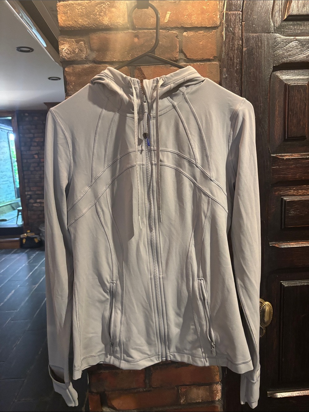 Lululemon Define jacket Light Gray / Blue Zip-Up